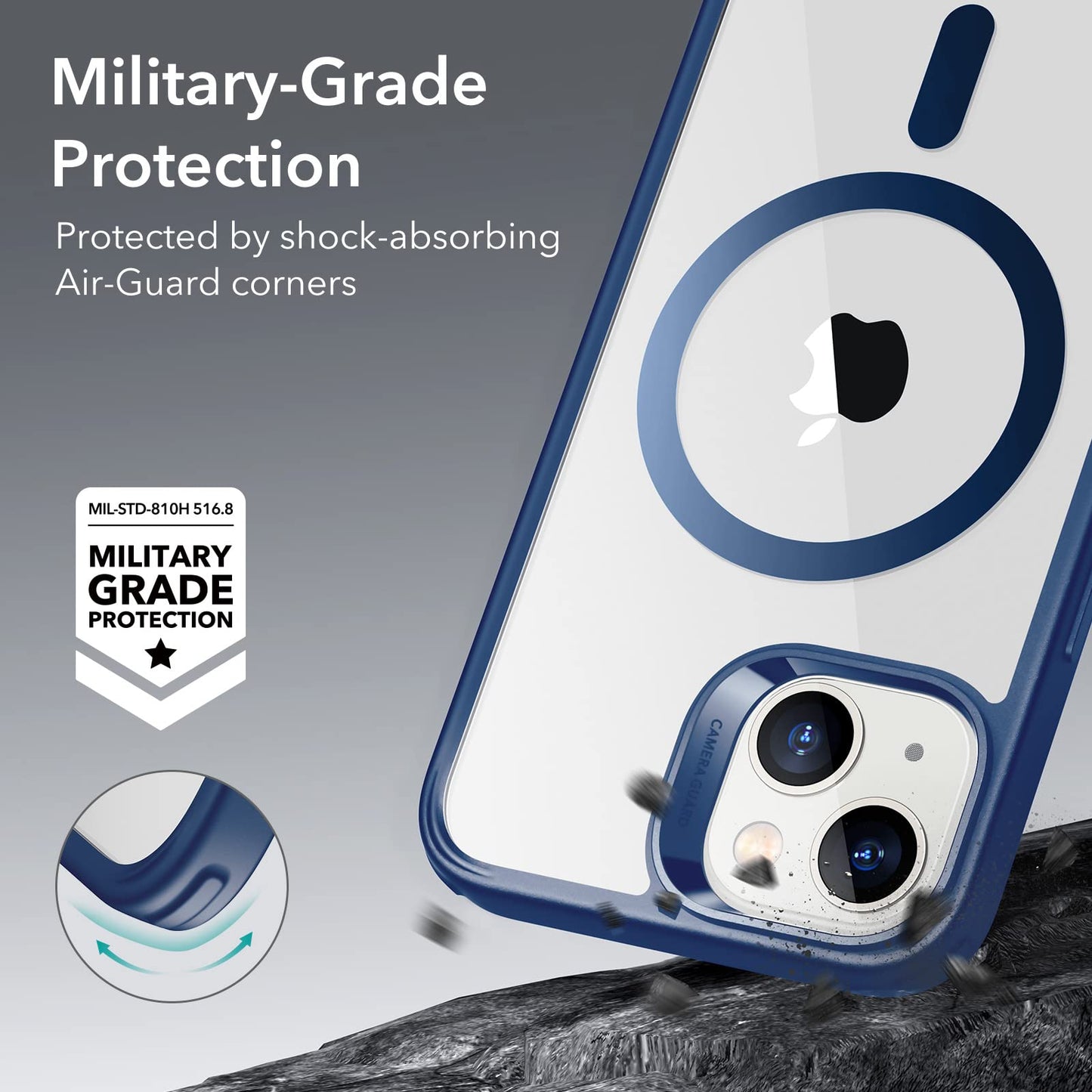 Esr For Iphone 14 Case/Iphone 13 Case, Compatible With Magsafe, Shockproof Military-Grade Protection, Magnetic Phone Case For Ip