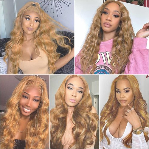 26 28 30 inch P27/613 Human Hair Bundles Blonde Body Wave Bundles #27 Human Hair Bundle #27 Mixed With #613 Bundle