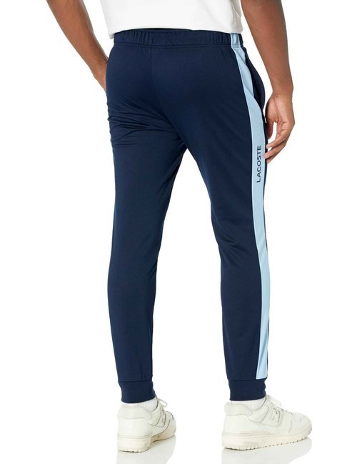 Lacoste Men's Sport Ripstop Tennis Track Pants, Navy Blue/Classic Blue, 2X-Large