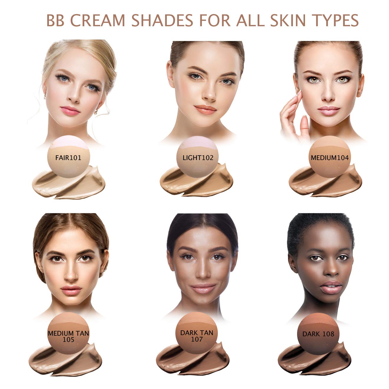 Bellaterra Cosmetics BB Cream - Tinted Moisturizer & Mineral Foundation, Hypoallergenic, Buildable Coverage, Oil-Free, Non-Comed