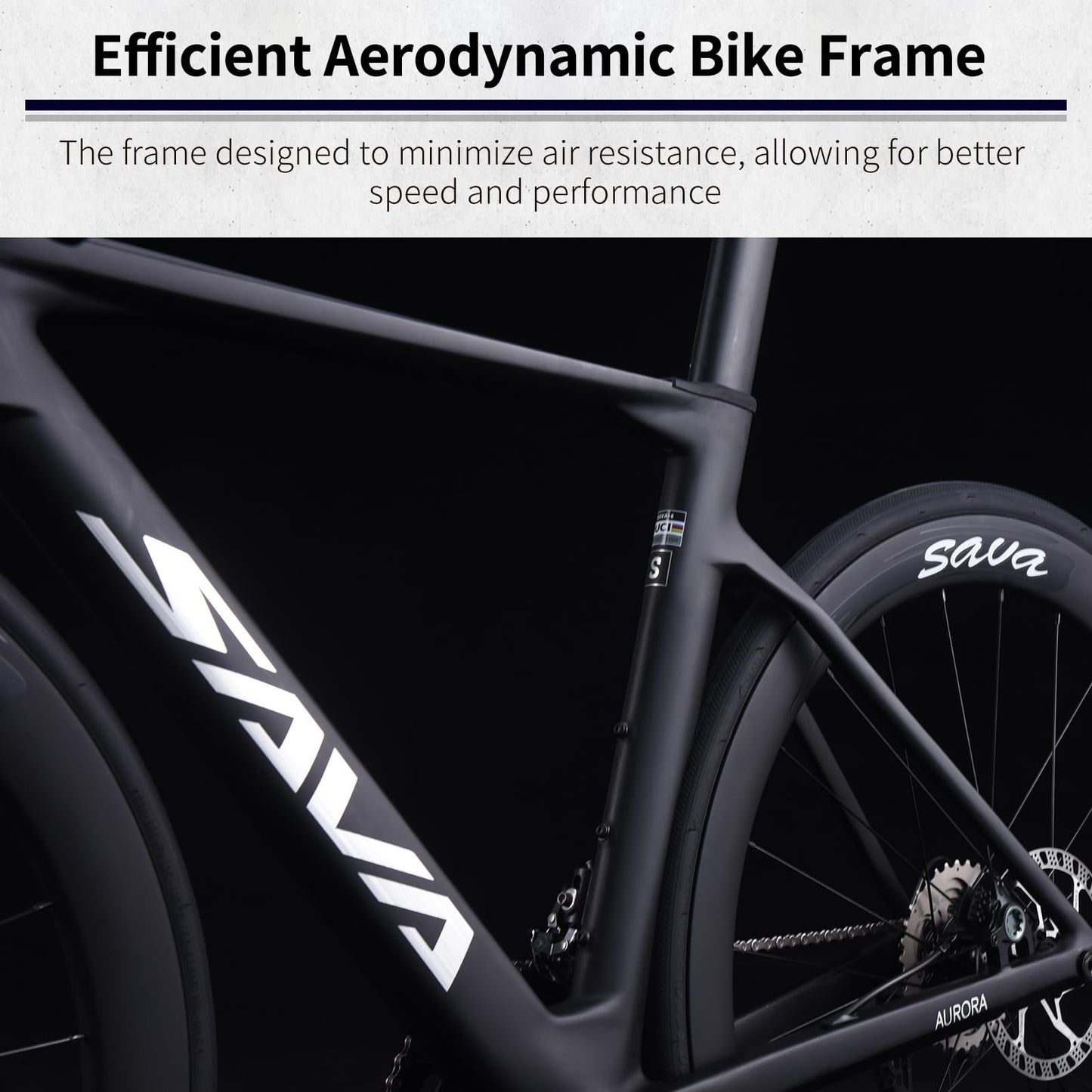 SAVADECK A7L Carbon Road Bike, T800 Carbon Fiber Frame 700C Racing Bicycle with Shimano 105 R7100 24 Speed Groupset and Hydraulic Disc Brake, Ultra-Light Carbon Bike for Man and Women(White,51cm)