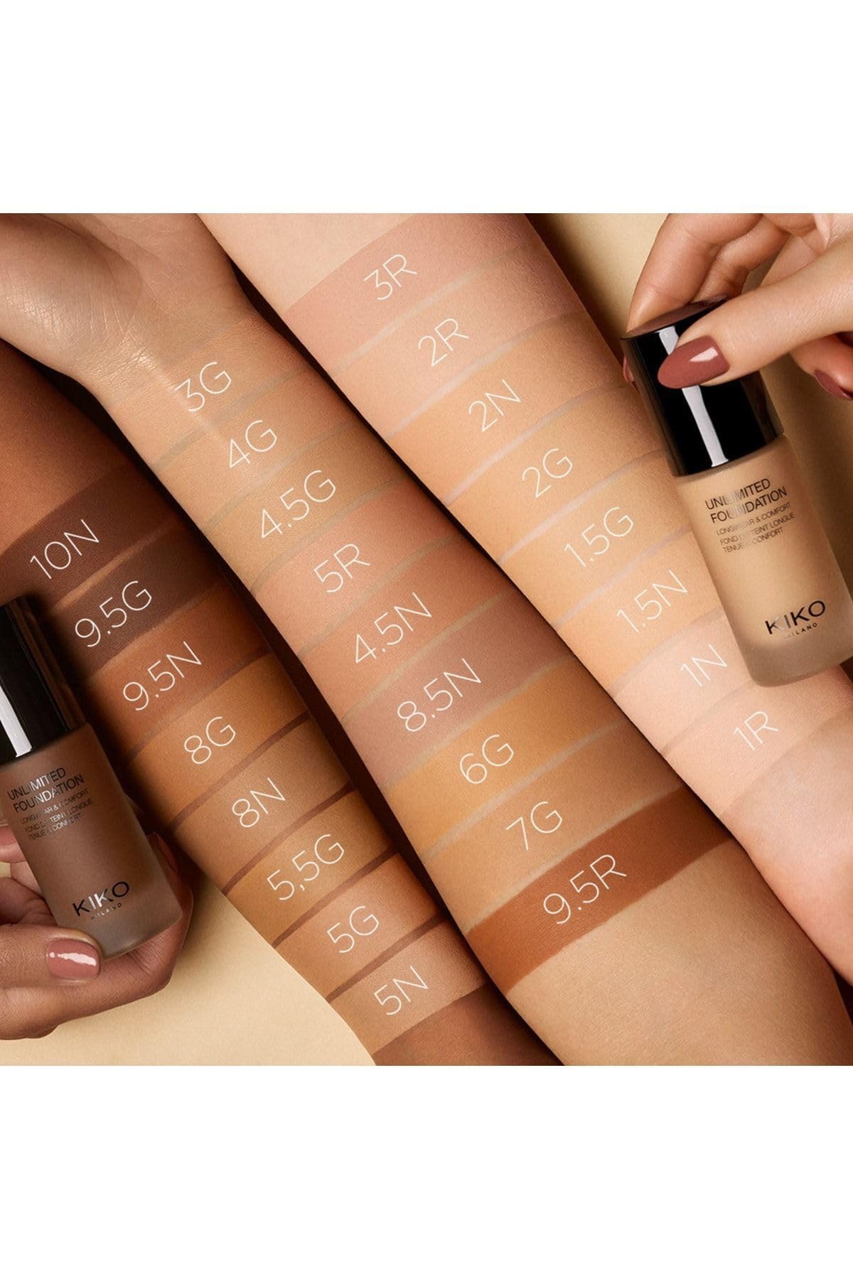 KIKO Milano New Unlimited Foundation 10n | New Long-lasting Liquid Foundation
