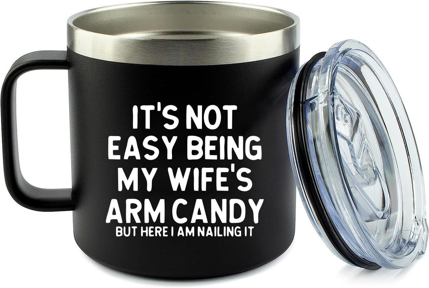 Angie's Box 14Oz Funny Husband Mug (Black) - Husband Gifts from Wife - Unique Birthday Gift