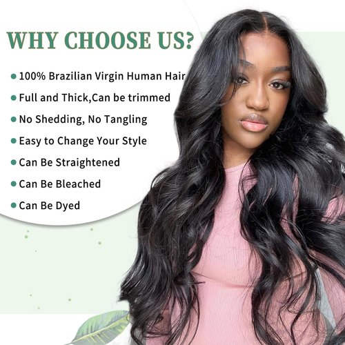14A Human Hair Bundles Body Wave One Bundle 100% Unprocessed Brazilian Virgin Hair Bundles Double Weft Weave Body Wave Human Hair Natural Black Color (one bundle, 28)