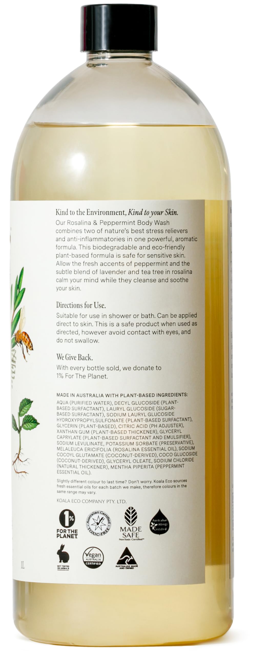 Koala Eco Rosalina & Peppermint Essential Oil Body Wash - 34 Oz