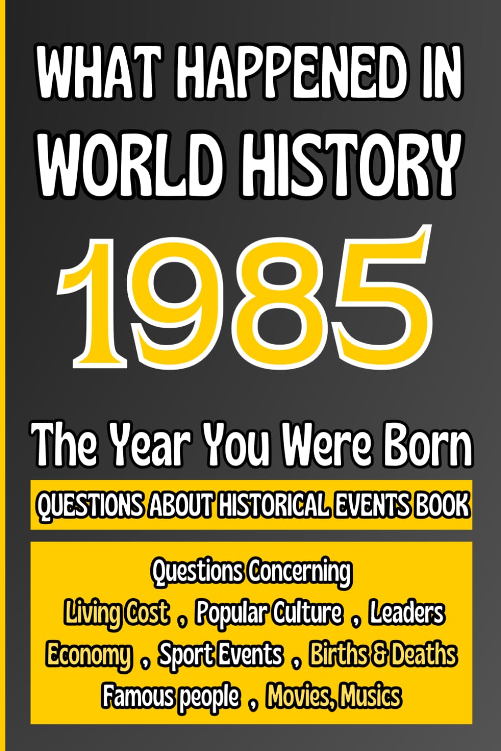 What Happened in World History 1985 The Year You Were Born: Unique Anniversary Gift for People Who Born in 1985 | All Major Historical Events | ... Culture,Famous People,Economy...)