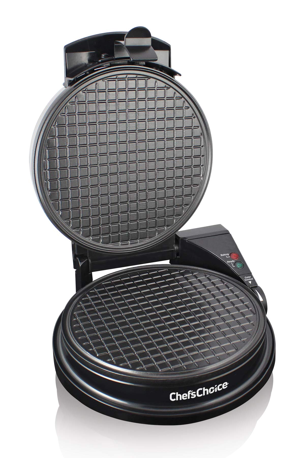 Chef'sChoice Ice Cream Cone Maker WaffleCone Express With Nonstick Heating Plates Instant Heat Recovery Creates Delicious Homemade Sugar and Waffle Cones Easy to Clean, 1050-Watts, Silver