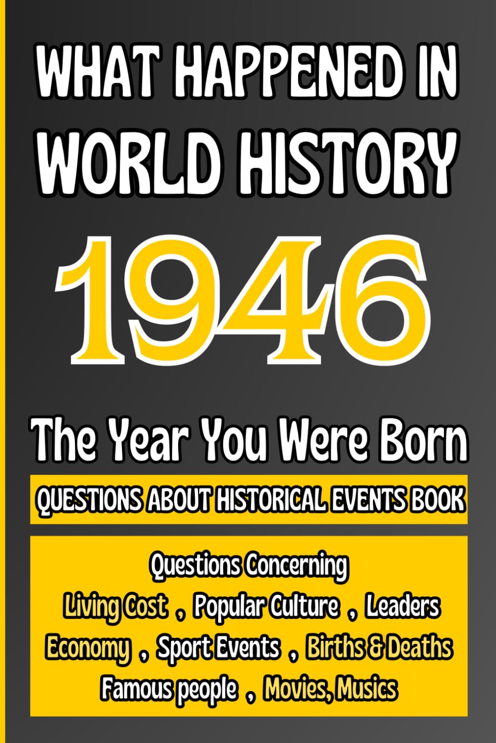What Happened in World History 1946 The Year You Were Born: Unique Anniversary Gift for People Who Born in 1946 | All Major Historical Events | ... Culture,Famous People,Economy...)