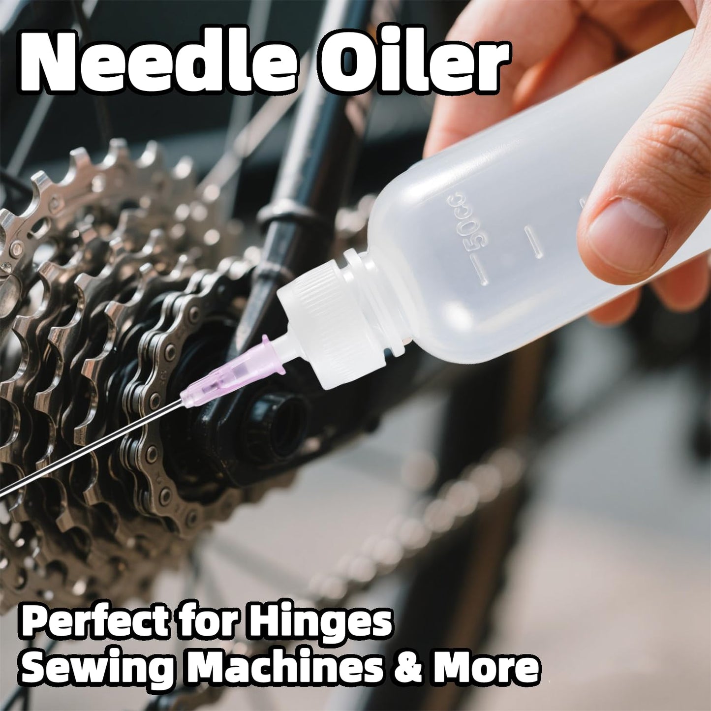 Atdcoek 6 Pack Needle Tip Squeeze Bottle 50mL(1.69 OZ), Precision Gun Oil Bottle, Needle Oiler Bottles for Craft, Glue, Paint, Hinges, Sewing Machines & More - LDPE Material with Premium Seal