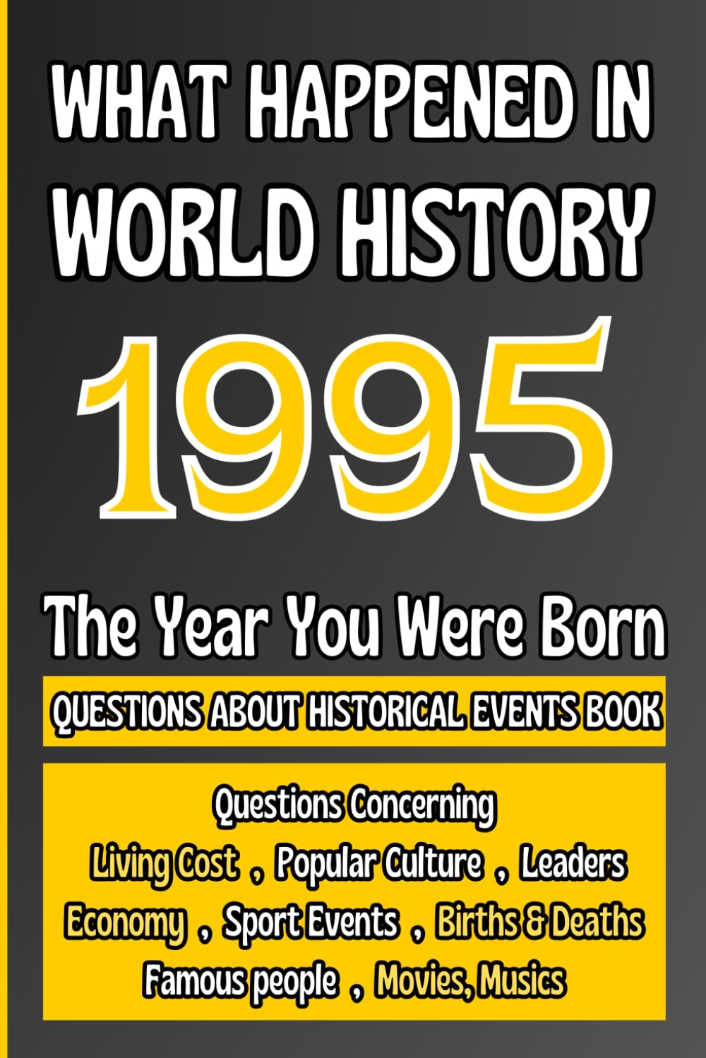 What Happened in World History 1995 The Year You Were Born: Unique Anniversary Gift for People Who Born in 1995 | All Major Historical Events | ... Culture,Famous People,Economy...)