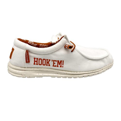 Vaccari Men's Nate Off White Longhorns Slip-On Loafers | Comfortable & Light-Weight Casual Shoes - Size 13