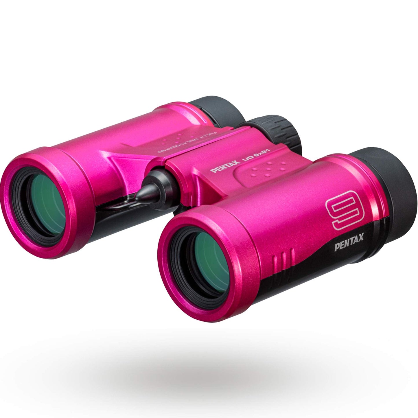 PENTAX Binoculars UD 9x21 - Pink. A bright, clear field of view, a compact, lightweight body with roof prism, Fully Multi-Coated