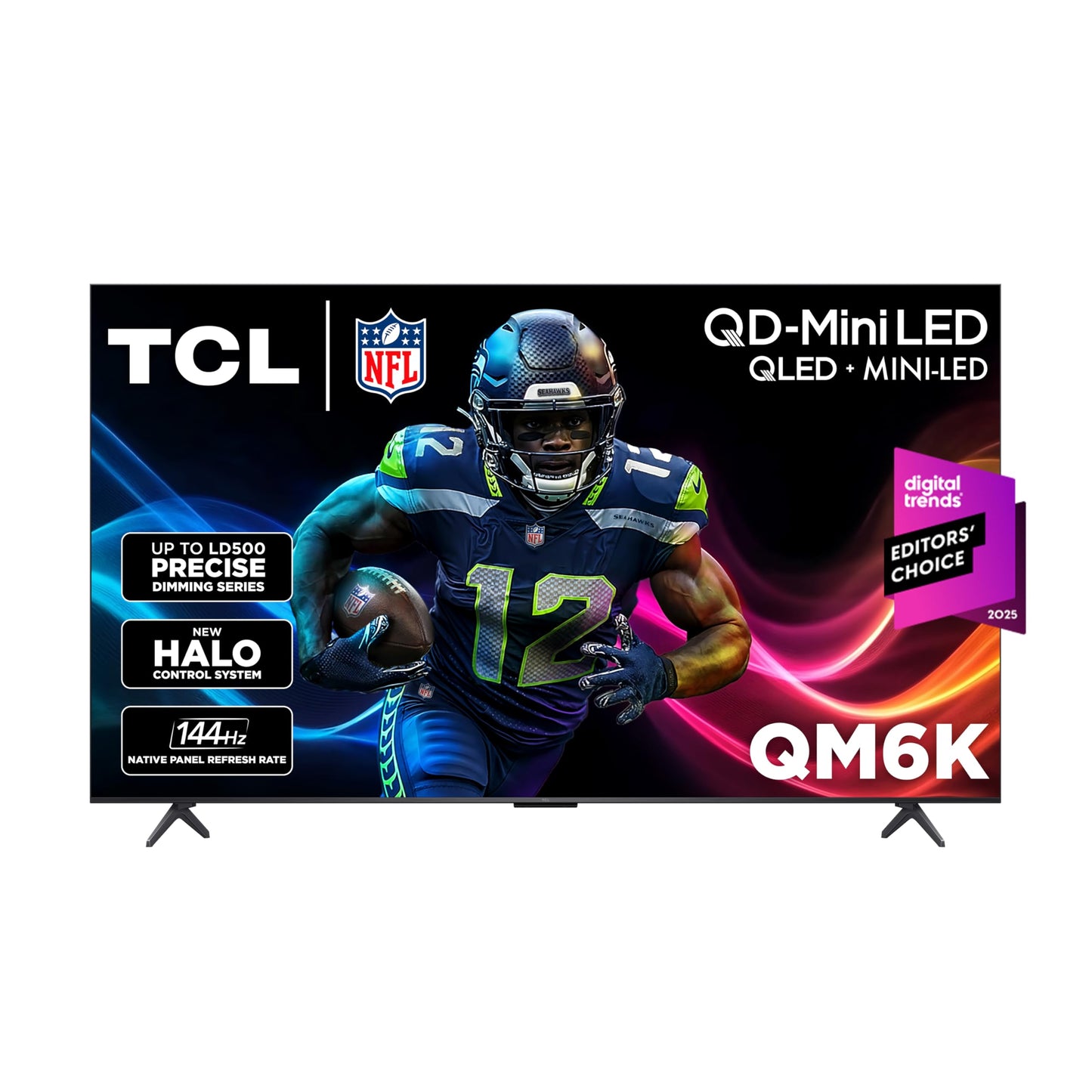 TCL 75 Inch Class QM6K Series | Mini LED QLED 4K HDR | 75QM6K, 2025 Model | 120HZ-144HZ High Brightness Smart Google TV Dolby At