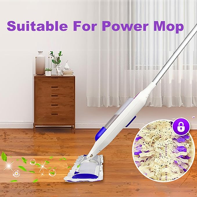 48 Pack PowerMop Refill Pads for Swiffer Power Mop - Multi-Surface Floor Cleaning Mop Pads, Compatible with Swiffer Wet Pads Refill, 12 Layers Thickened Durable | Super Absorbent