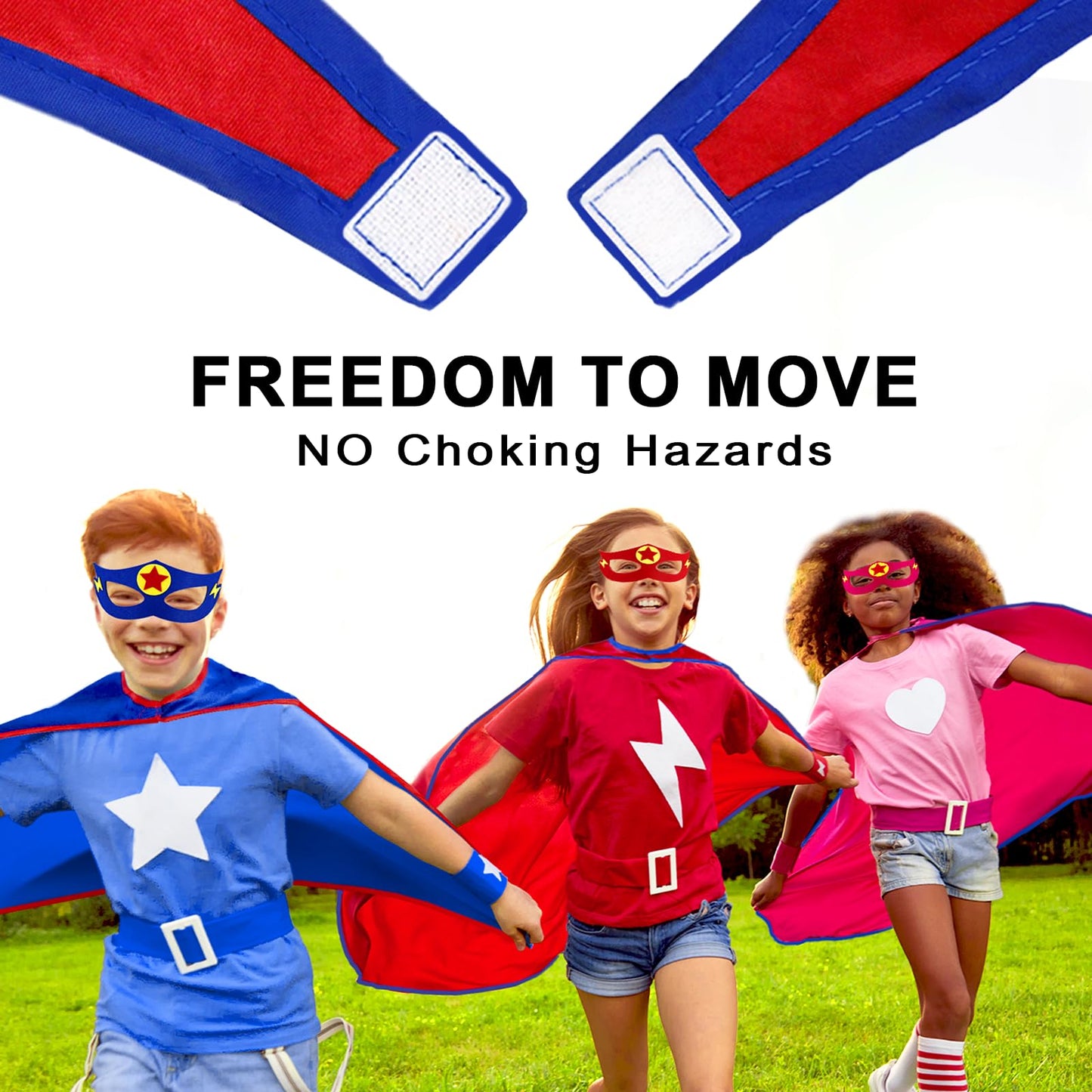 iROLEWIN Superhero-Capes for Kids Bulk 20 Pack Superhero Party Favors Toddler Dress-up Halloween Group Costumes Pretend Play