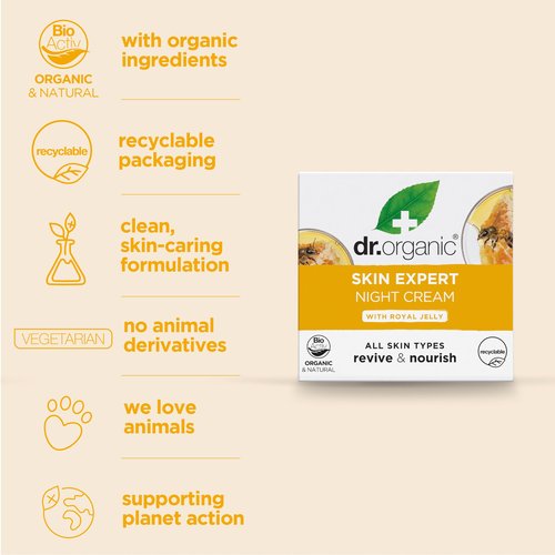 Organic Doctor Royal Jelly Night Cream, 50 ml. Cream