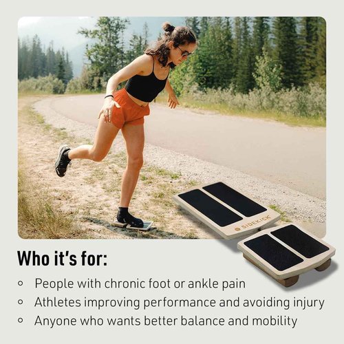 SIDEKICK AxisBoard Rehab & Training System | Balance Board & Physical Therapy Manual for Foot and Ankle Rehab | Recover from Sprains, Plantar Fasciitis, Achilles Pain