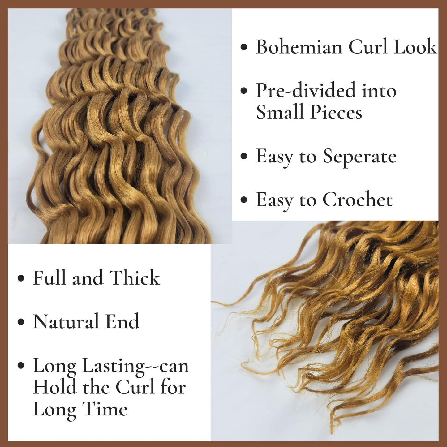 Honey Blonde Braiding Hair Pre Stretched 30Inch for Boho Braids Long Synthetic Knotless 27# Boho Braids Hair for Braiding