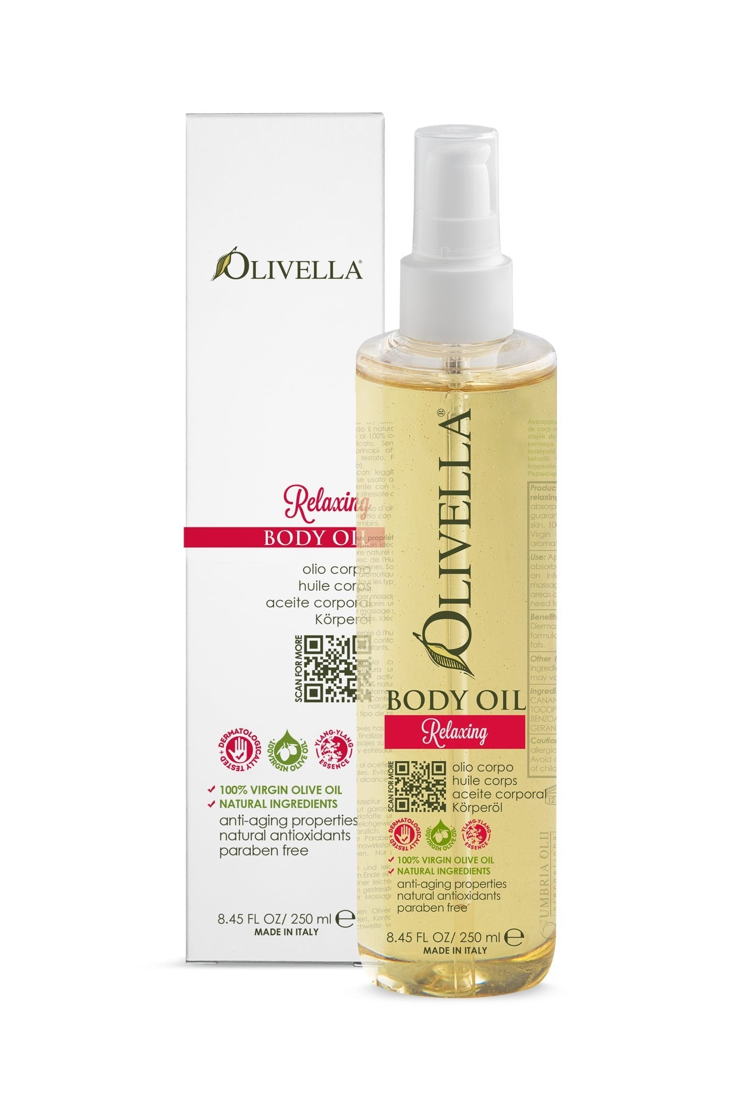 Olivella Body Oil Relax Olivella 8.45 oz Spray