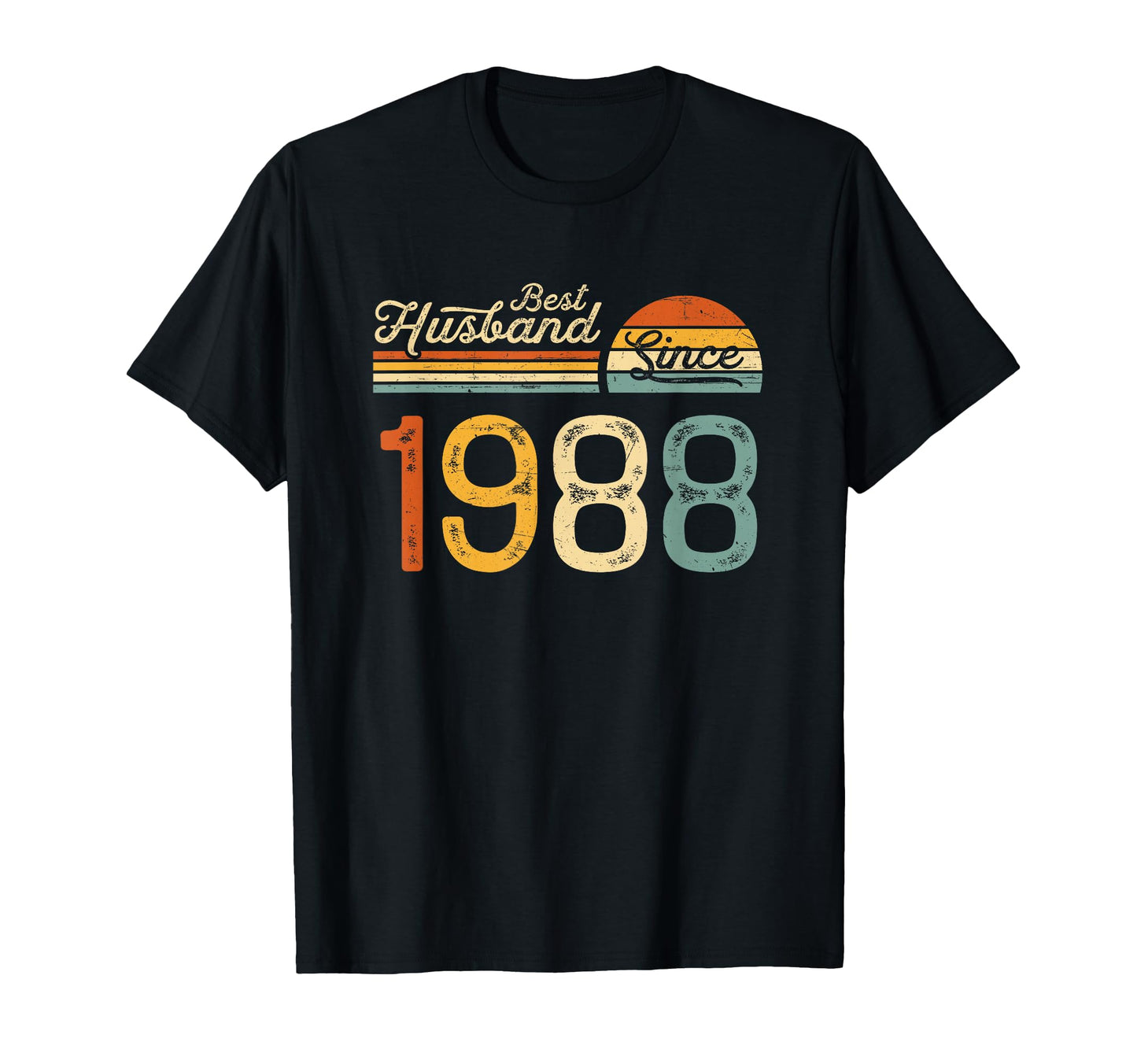 37th wedding anniversary 37 years - Best Husband Since 1988 T-Shirt