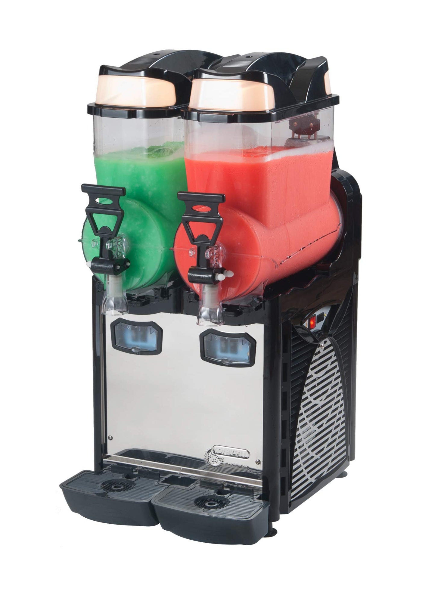 COFRIMELL Commercial Frozen Drink Dispenser, Dual 10L Bowls with LED Illumination, Italian-Made Slush Beverage Machine, 110V, ETL Listed, OASIS2110