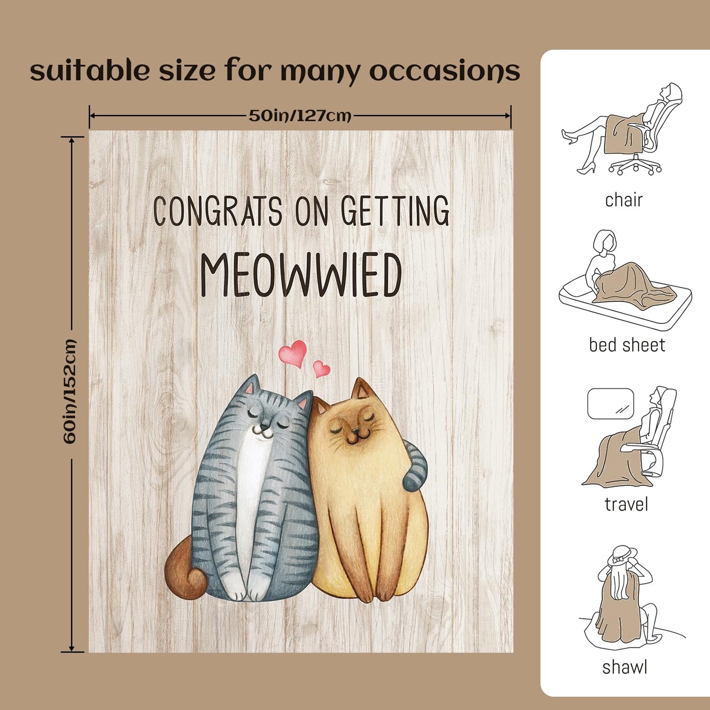 Ueedklaayy Wedding Gifts for Couples, 2025 Bridal Shower Gift, Funny Wedding Gifts for Newlyweds, Couples Personalized Engagement Presents for Bride to Be Married Favors Blanket