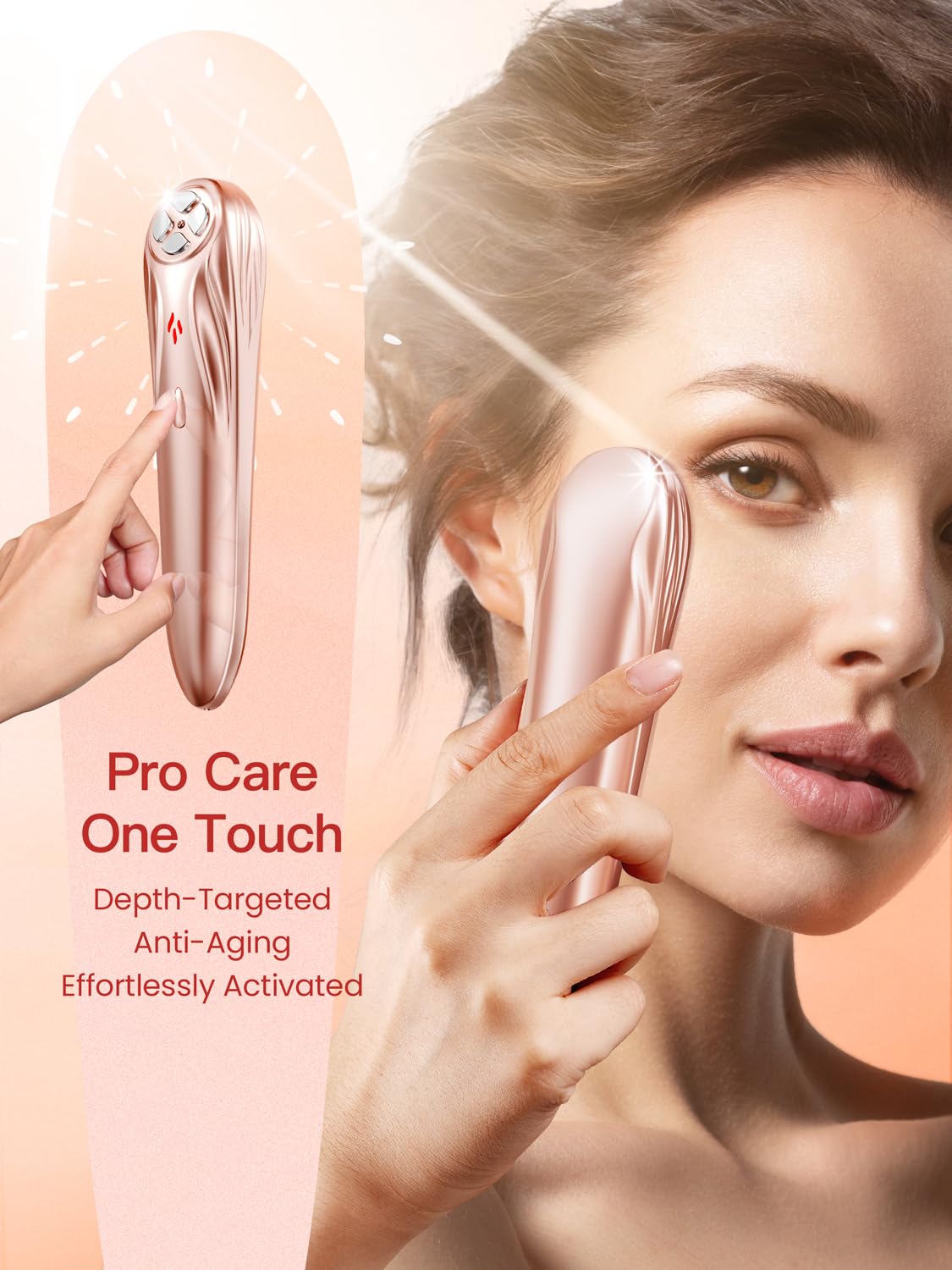 Radio Frequency Skin Tightening Device, Professional Wireless Home RF Face Machine for Anti-Aging, Wrinkle Reduction, Lifting, F