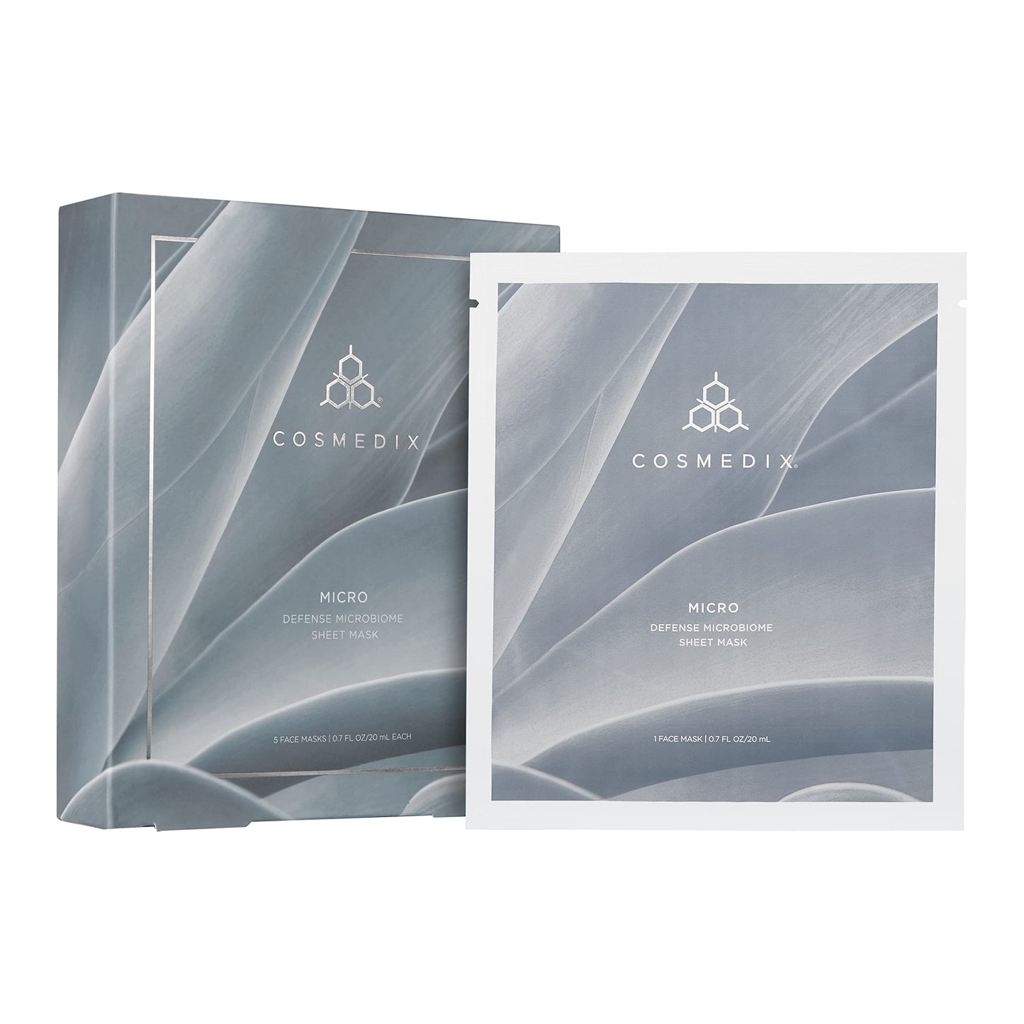 COSMEDIX Micro Defense Microbiome Peel-Off Sheet Mask, Hydrates & Quenches Dry Skin, Soothing & Redness Reducing, Cruelty & Glut