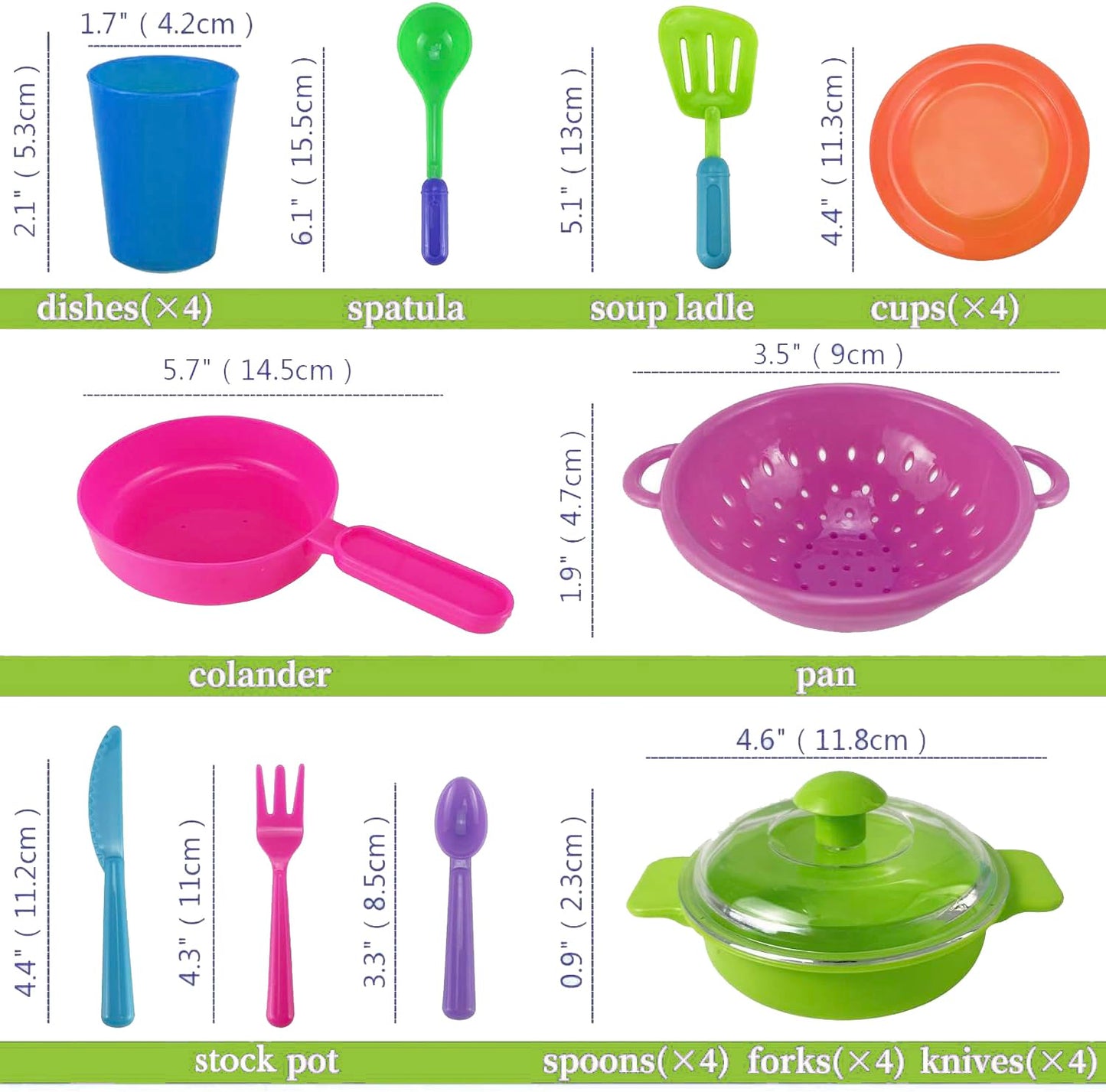 CACASO 27 Pieces Kids Super Durable Kitchen Toys Set,Play Kitchen Dishes for Kids,Pretend Play Children's Dish Toy,Wash and Dry Tableware Dish Rack with Drainer,Play Dishes for Kids Kitchen Playset