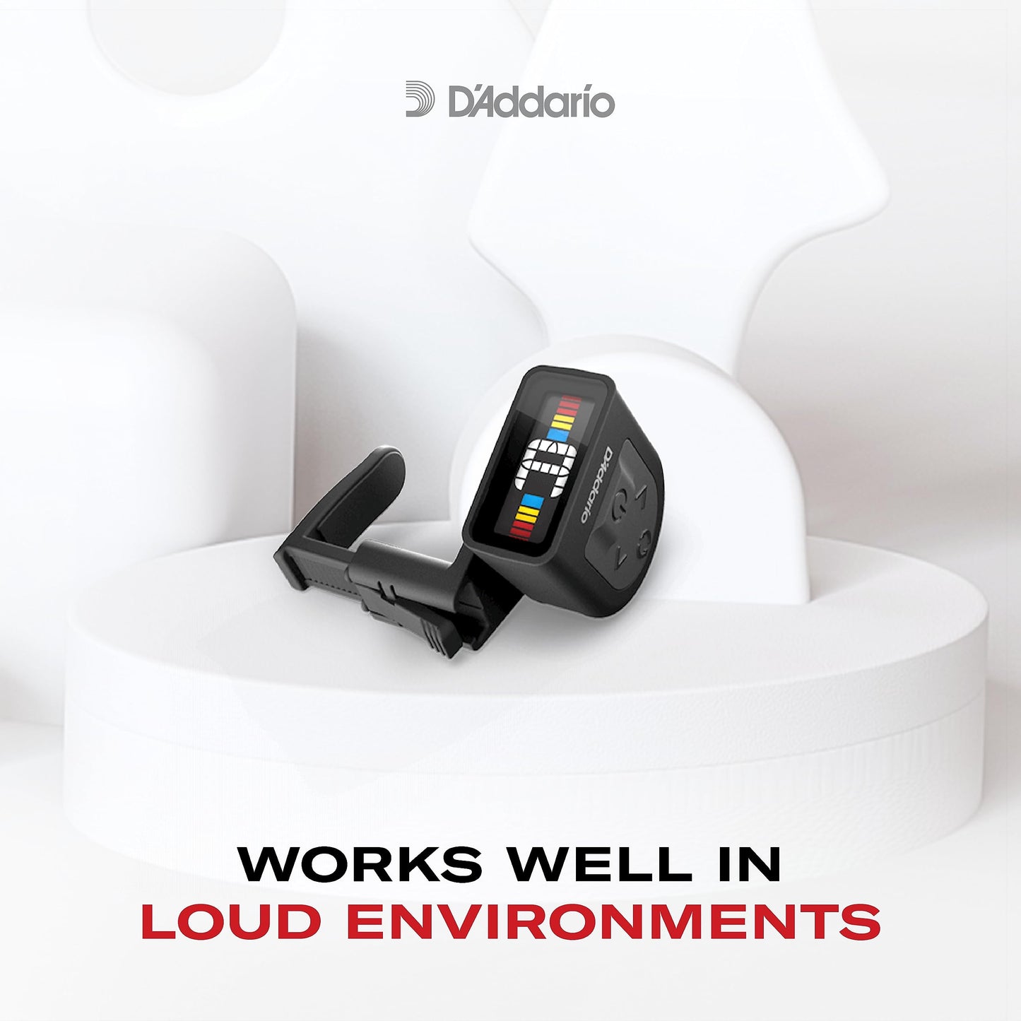 Daddario Guitar Tuner - Micro Headstock Tuner - Tuner For Acoustic Guitar, Electric Guitar, Bass Guitar, Mandolin, Banjo, Ukule