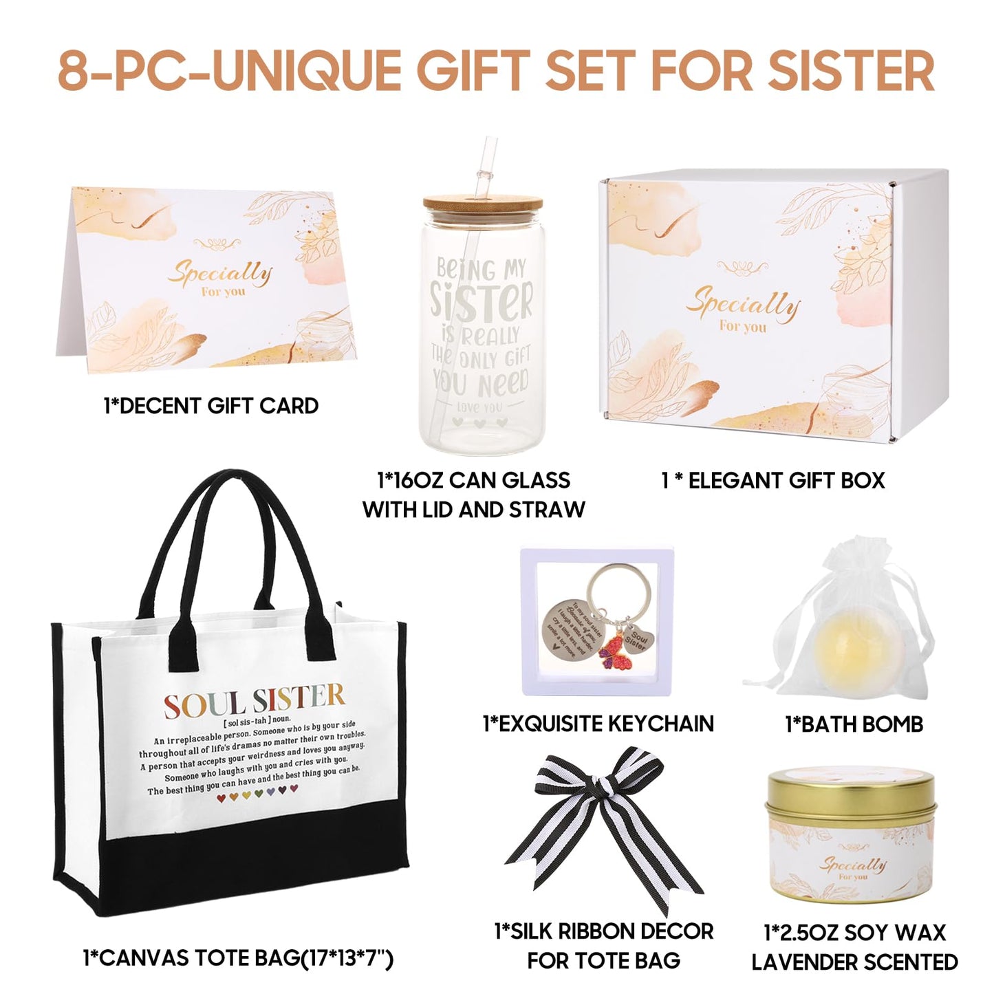 Sister Birthday Gifts from Sister, Birthday Gifts Ideas Big Sister Gift Sister in Law Gifts Christmas Gifts for Sister From Sisters Adult Sister Gifts