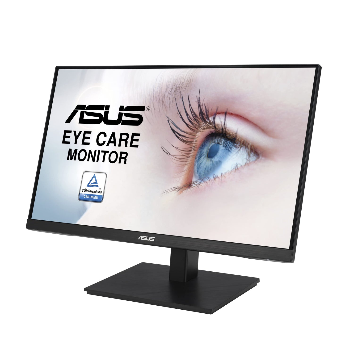 ASUS 24” 1080P Monitor (VA24EQSB) - Full HD, IPS, 75Hz, Built-in Speakers, Eye Care, Low Blue Light, Flicker Free, VESA Mountable, Height Adjustment, Frameless, DisplayPort, HDMI, VGA, USB Hub,Black