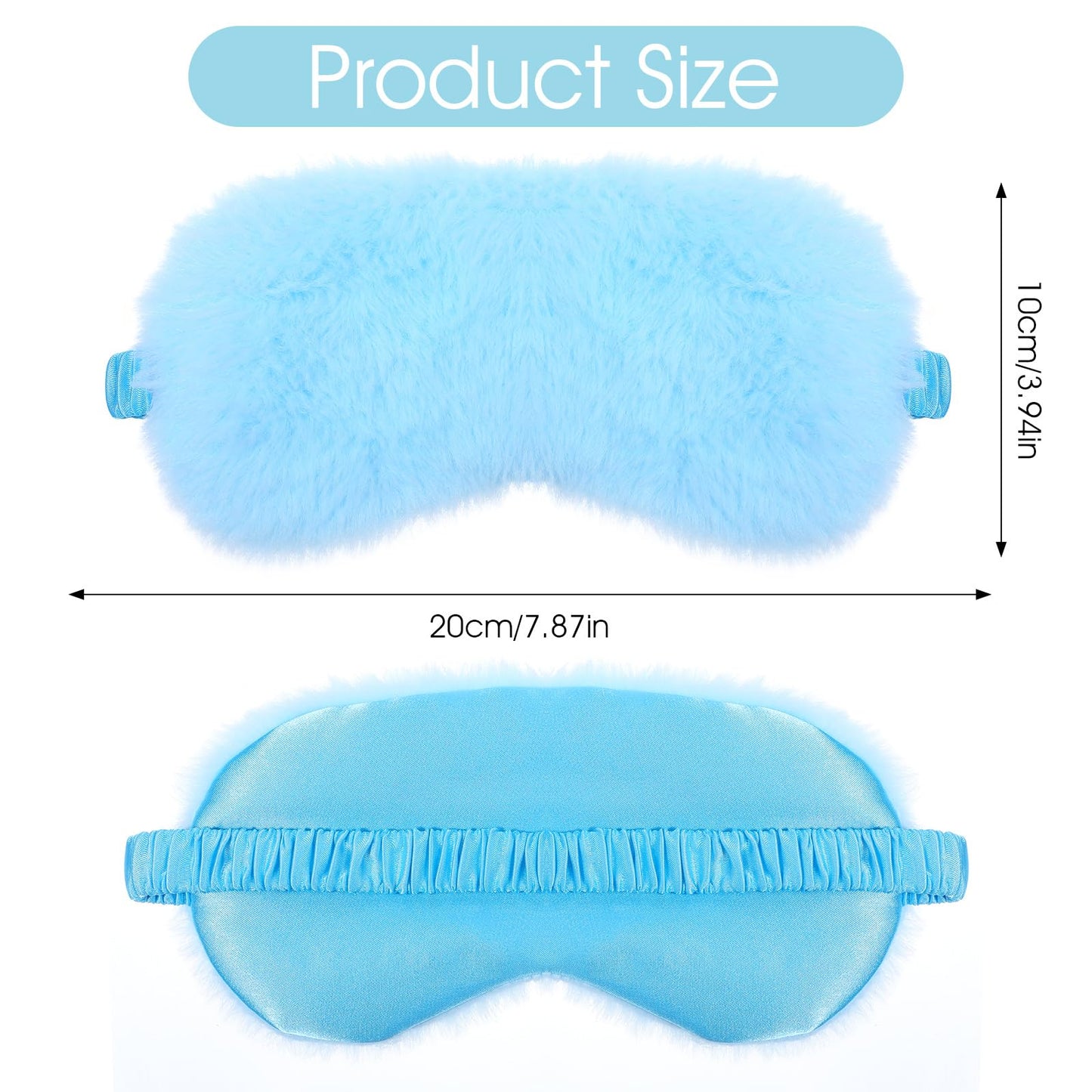 2 Pcs Plush Leopard Eye Mask Soft Sleeping Blindfold Eye Cover Comfortable Furry Faux Fur Sleeping Mask Satin Nap Night Eyeshade Cover for Women Men Gift (Green, Blue)
