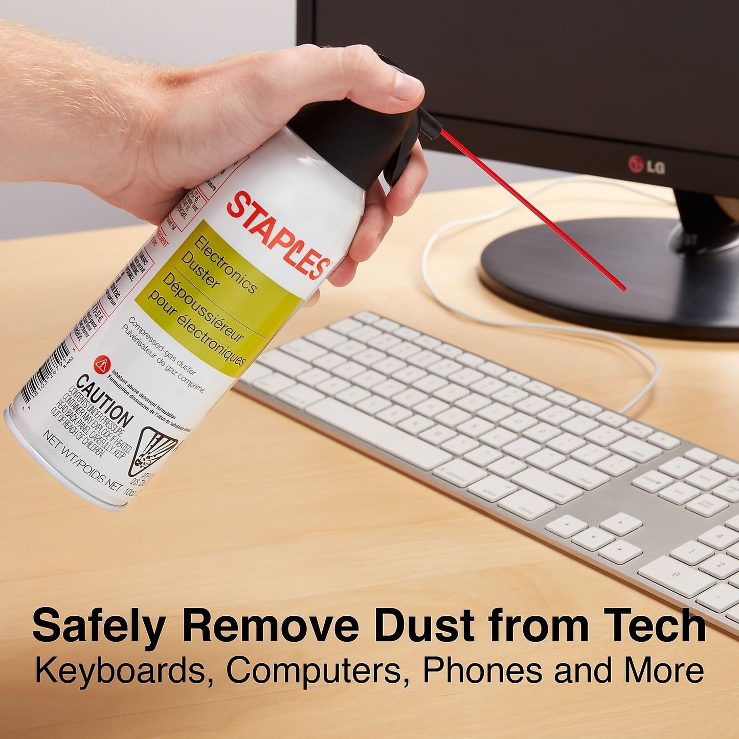 Staples Electronics Air Duster, 10 Oz., 4/Pack (Spl10Enfr-4)