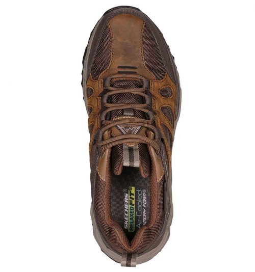 Skechers Men's Terraform-Selvin Oxford, CDB (Crazy Horse Dark Brown), 8.5 X-Wide
