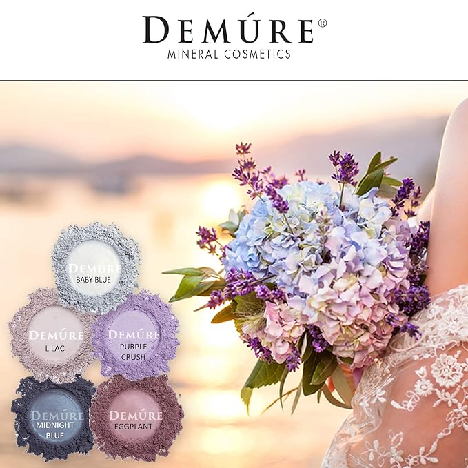 Demure Mineral Make Up (Lilac) Eye Shadow, Matte Eyeshadow, Loose Powder, Eye Makeup, Professional Makeup