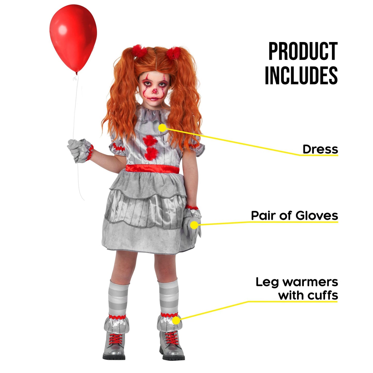 Morph Scary Clown Costume For Kids, Scary Clown Costume, Girls Halloween Costumes, Halloween Costumes For Kids, L