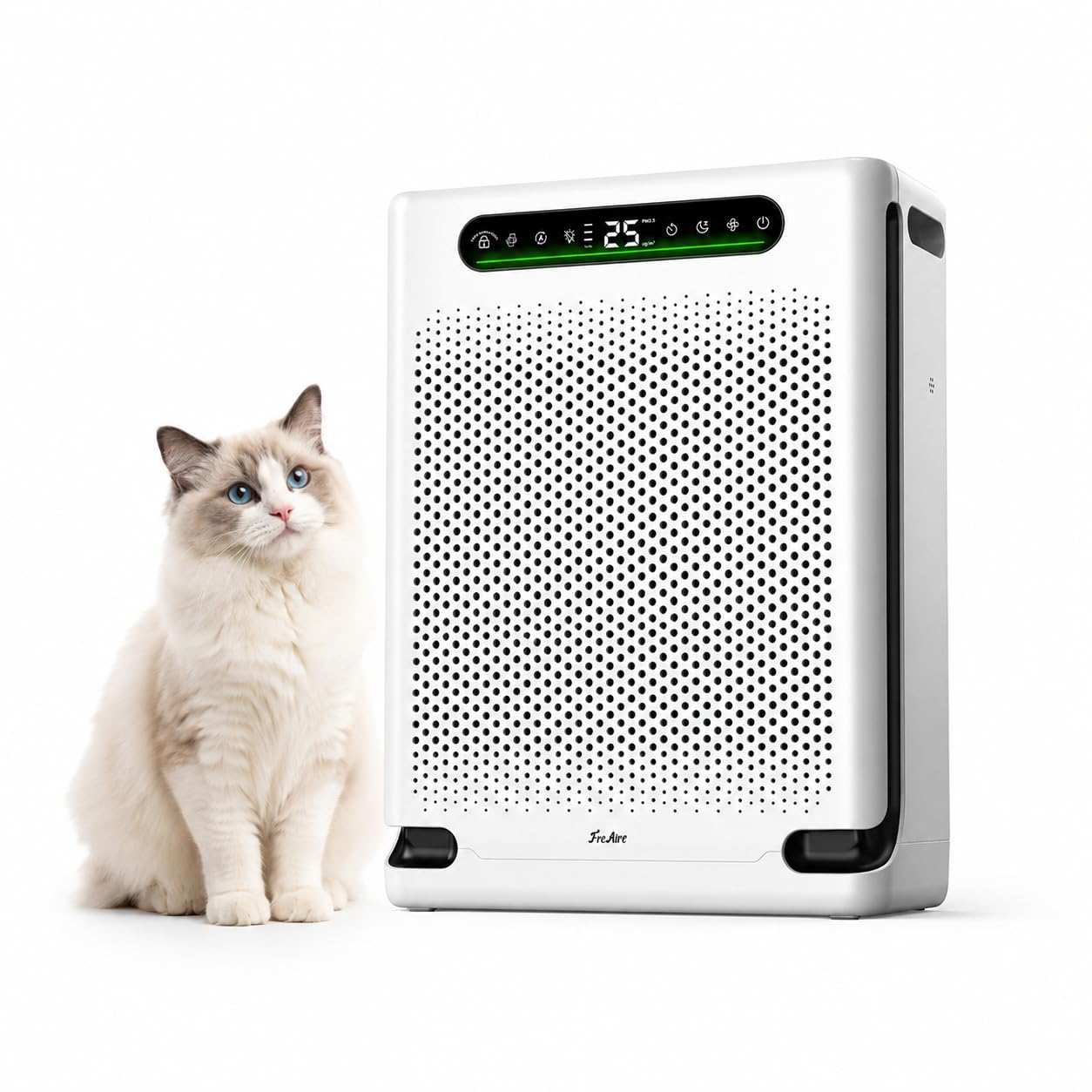 FreAire Air Purifiers for Home Large Room, HEPA Air Purifier with Washable Filter & Air Quality Display