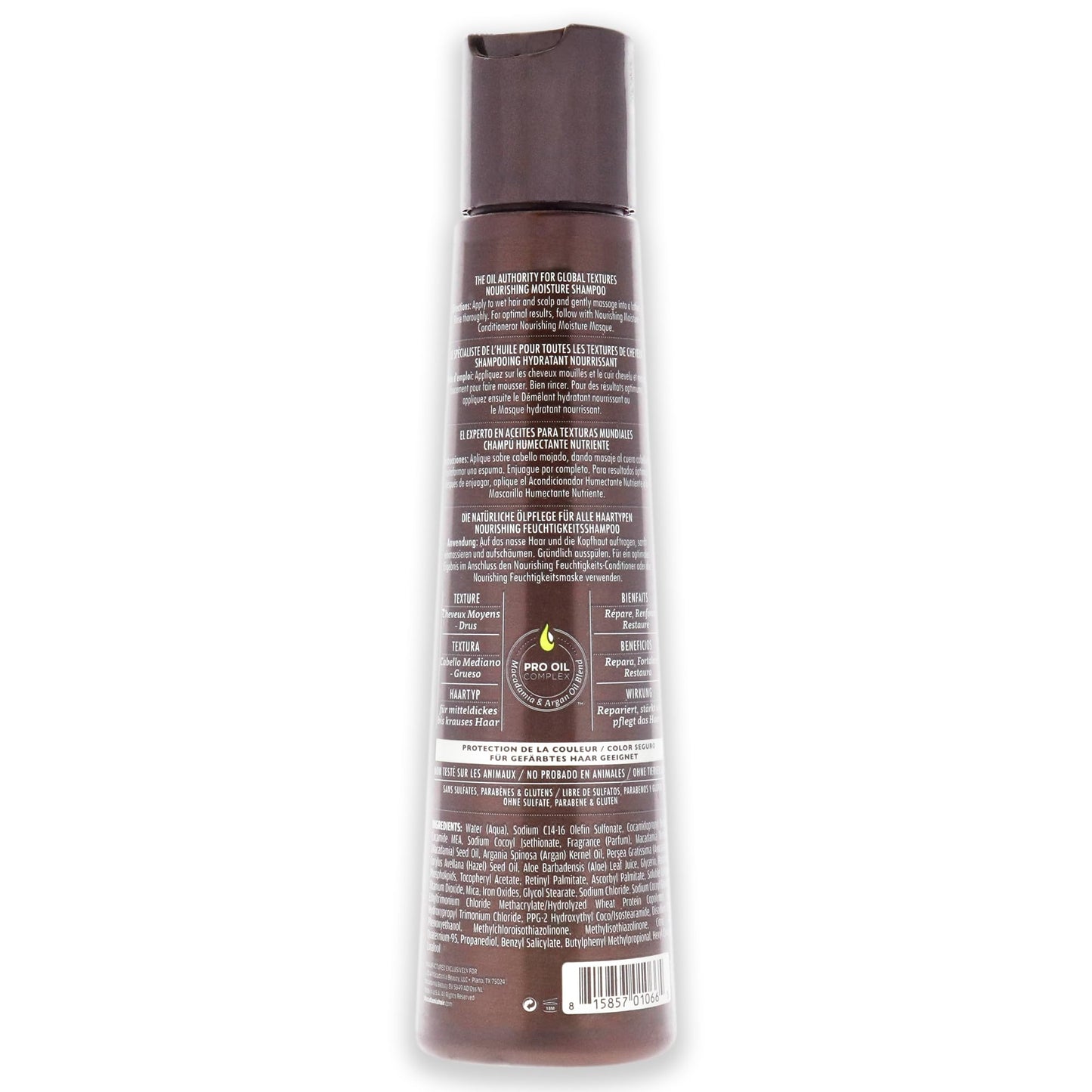 Macadamia Professional Hair Care Products Nourishing Moisture Shampoo - 3.3oz. - Medium to Coarse Hair Textures - Moisturizes &