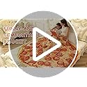 Bcareself Tortilla Blanket Adult Size Giant Double Sided for Kids Funny Realistic Food Personalized Throw Blanket Novelty ...
