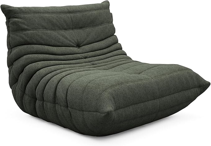 OTDMEL Bean Bag Chair for Adults, Fireside Togo Chair, BeanBag Chairs for Teens with High-Resilience Memory Foam, Non-Slip Base Compression Floor Lounge Sofa for Living Room, Bedroom