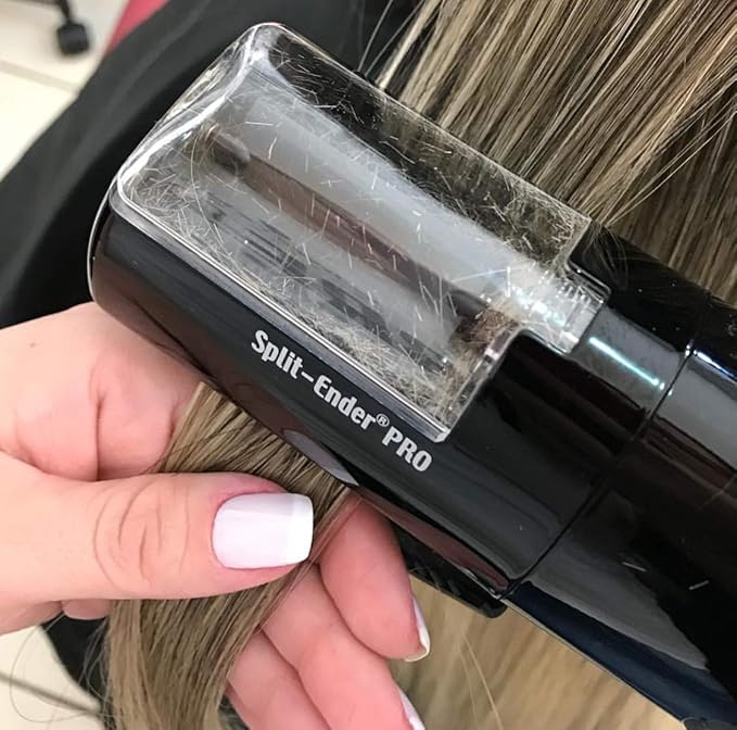 Split-Ender PRO - Professional Hair Trimmer with Charging Station, Automatic Split End Remover for Frizzy, Dry, Damaged, Colored, Broken, Curly, Straight or Bleached Hair Types, Hair Styling Tool