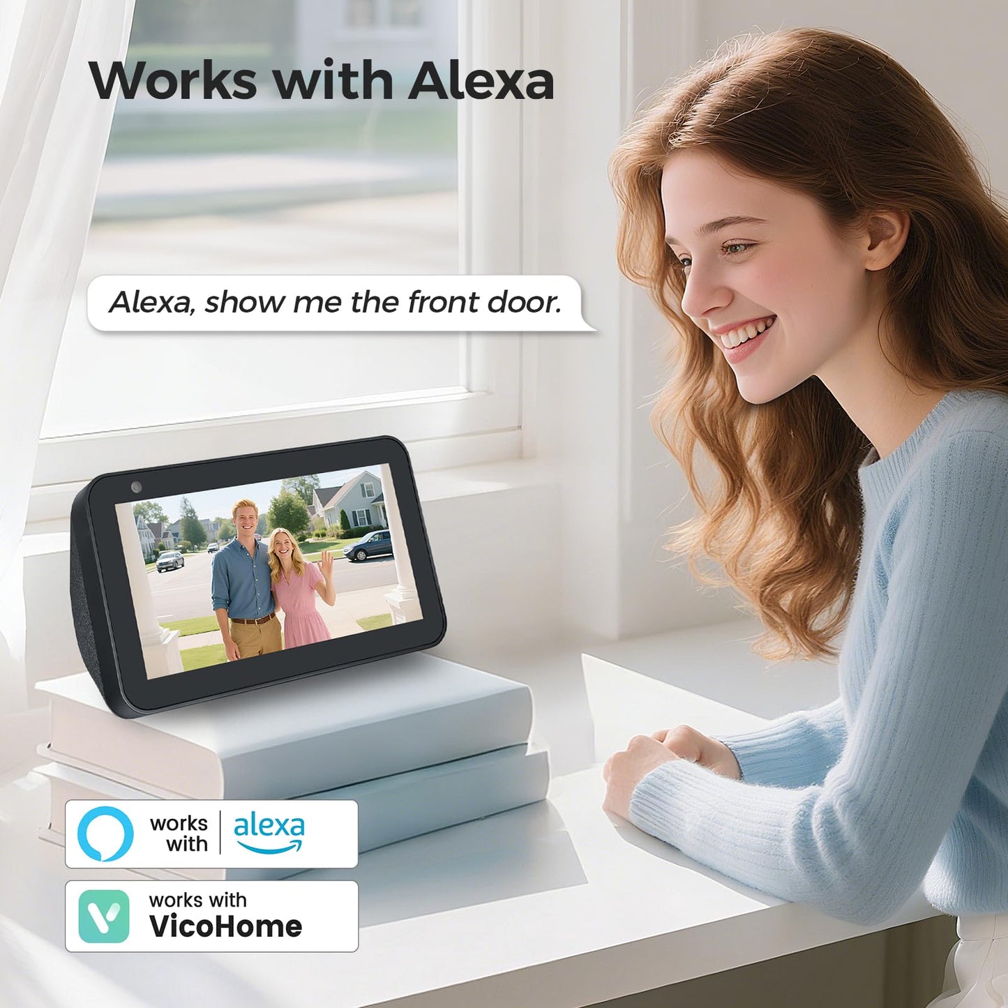 Belleye Db4 2K Battery Video Doorbell, Smart Wireless Doorbell Camera With Ring Chime, Live View With Two-Way Talk, Ai Detection