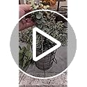 ZeKonan 40 Pcs Artificial Greenery Eucalyptus Stem Silver Dollar Leaves Baby Eucalyptus Leaves Suitable for Family Wedding...
