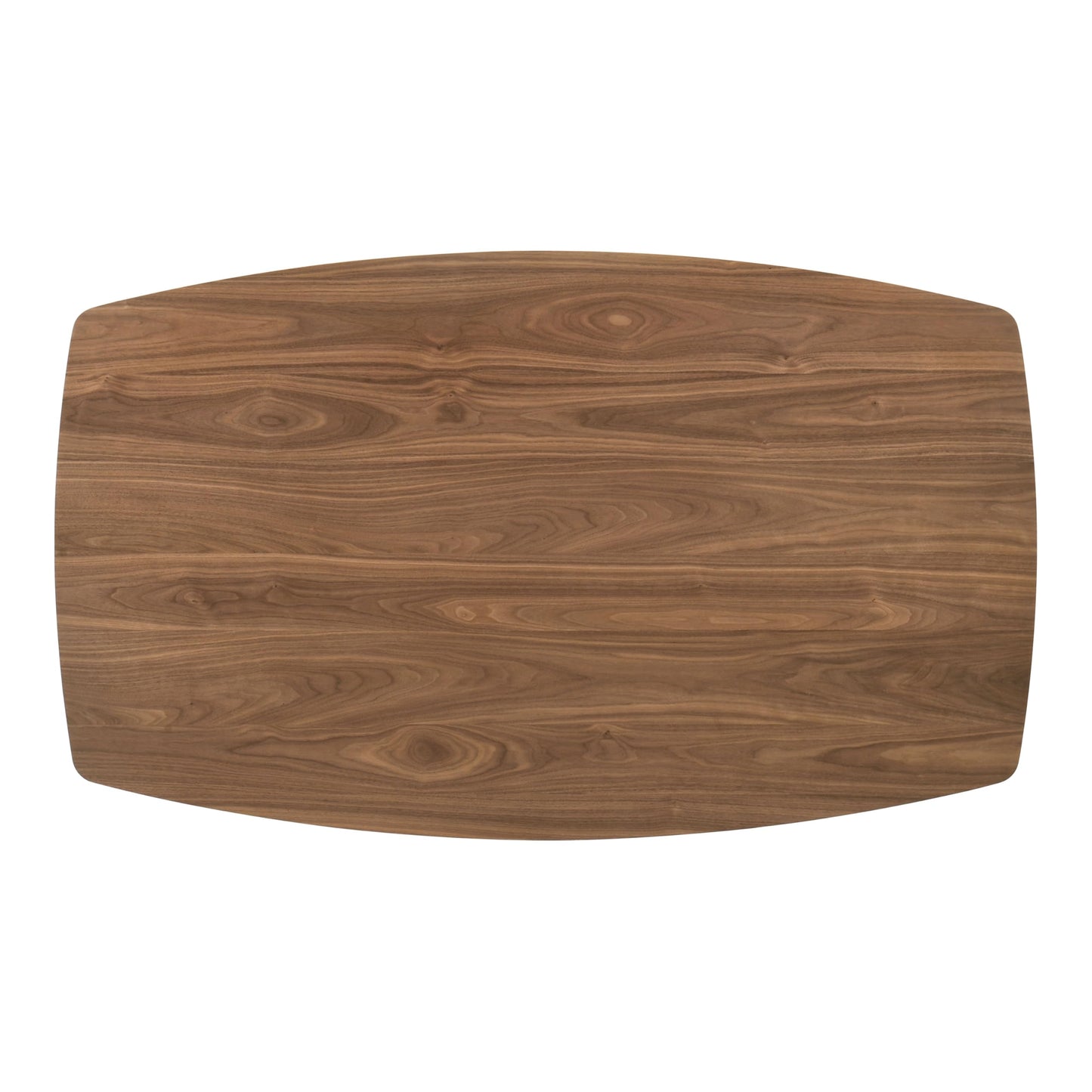 Furniture of America Alara Mid-Century Modern Solid Wood 59-inch Rectangular Dining Table with Clean Line and Organic Curve for Home Kitchen, Dinettes, Walnut
