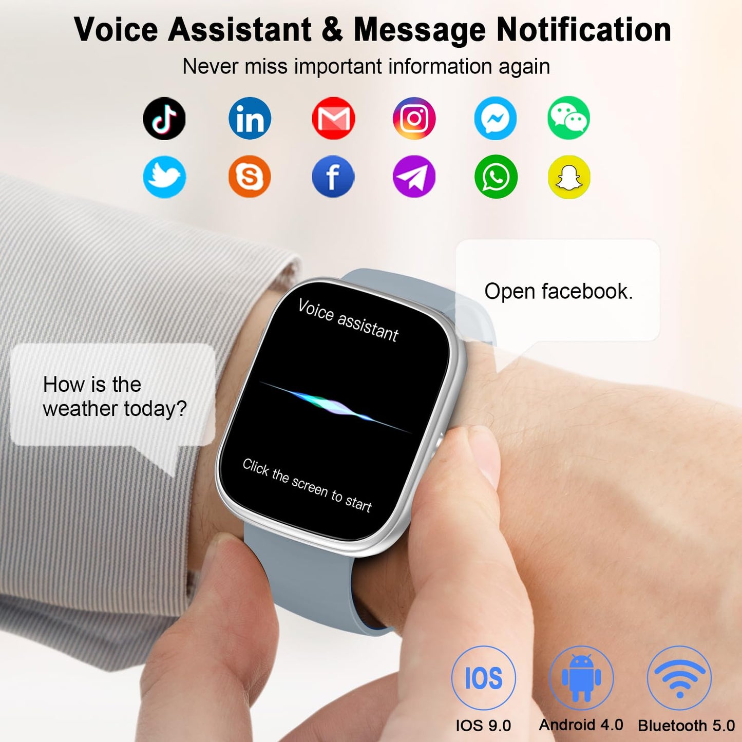 Smart Watch For Men Women (Answer/Make Call), 2024 Hd 1.91 Smartwatch Fitness Activity Tracker, 110+ Sports Ip68 Waterproof, Hea