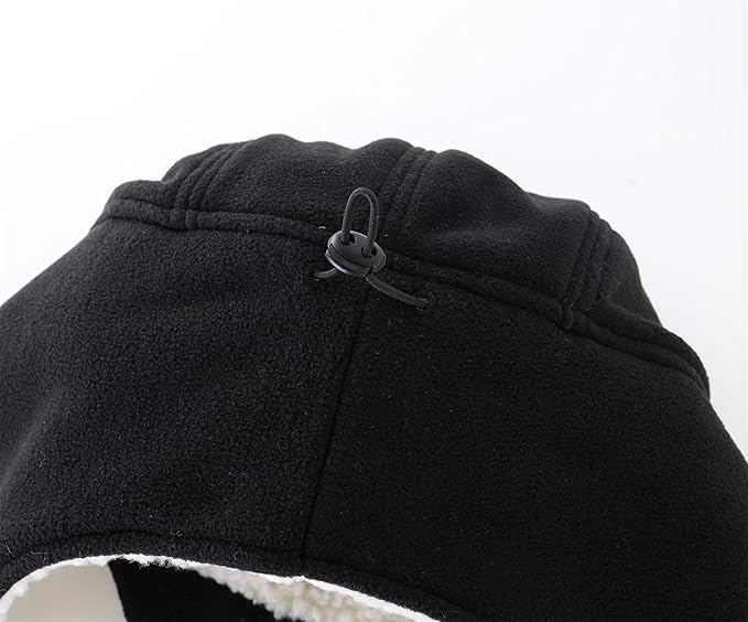 Connectyle Men's Sherpa Lined Warm Winter Hats with Visor Windproof Earflap Hat Outdoor Thermal Skull Cap Trapper Hat