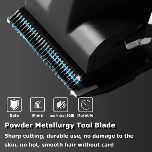 KEMEI Hair Clippers for Men, Professional Clippers and Trimmers Set, Cordless Zero Gap Trimmer for Men with LED Display, 11 Guide Combs, Mens Gifts…