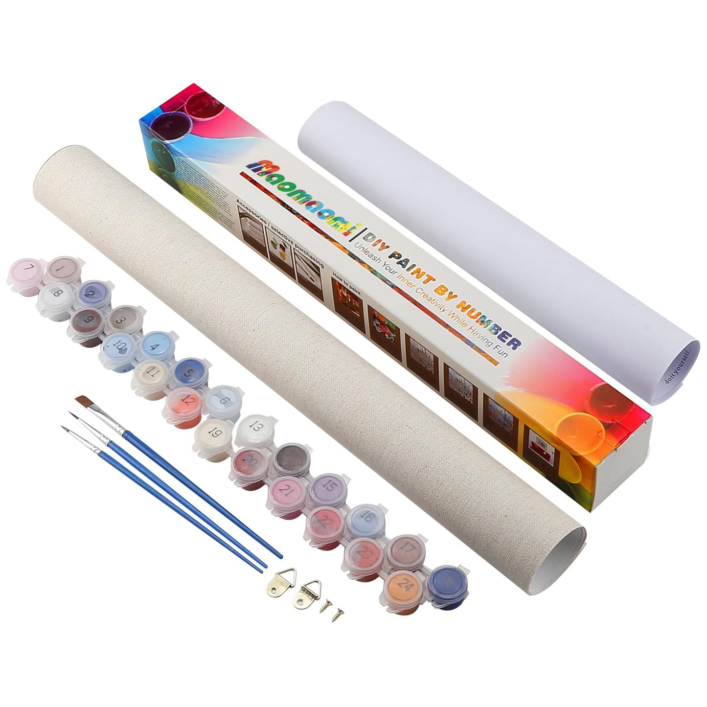Maomaomi Paint by Numbers DIY Acrylic Painting Kit for Kids & Adults Beginner β 16" Wx20 L Mimi Cat Pattern