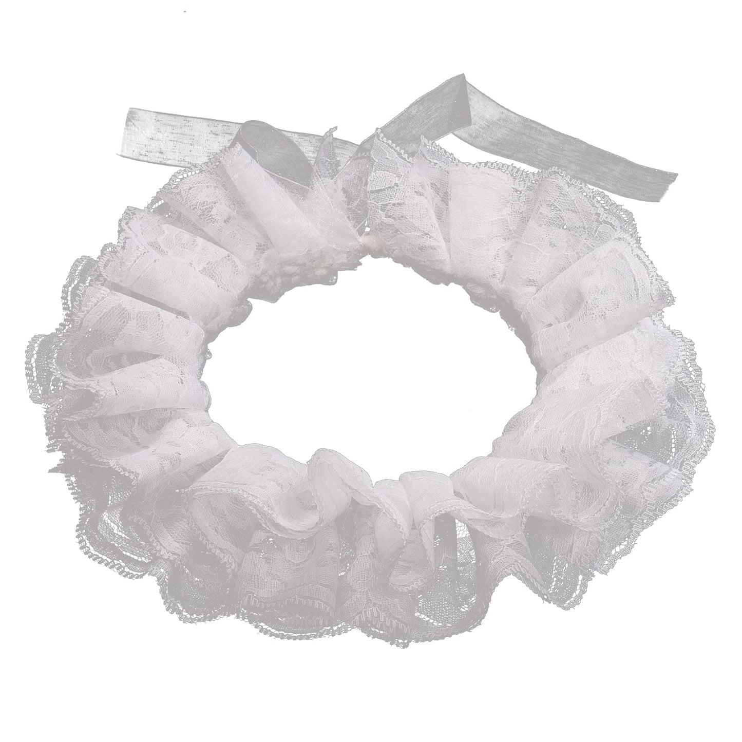 Vintage Lace Ruffled Multi-layer Detachable Collar Victorian Edwardian White Costume Neck Collar Unisex